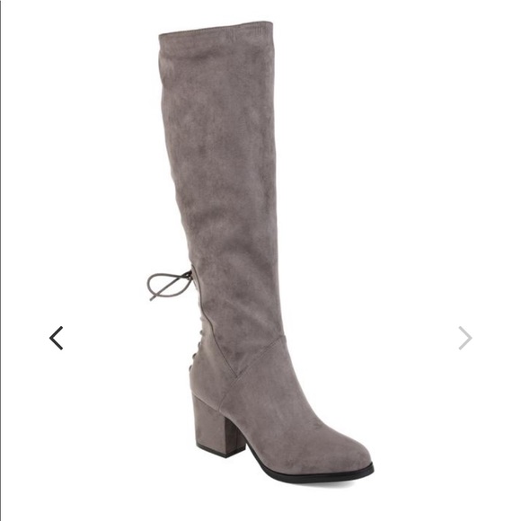 Journee Collection Grey Boot - Picture 1 of 5